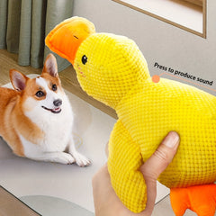 Squeaky Duck Chew Toy: Durable and Interactive for Dogs