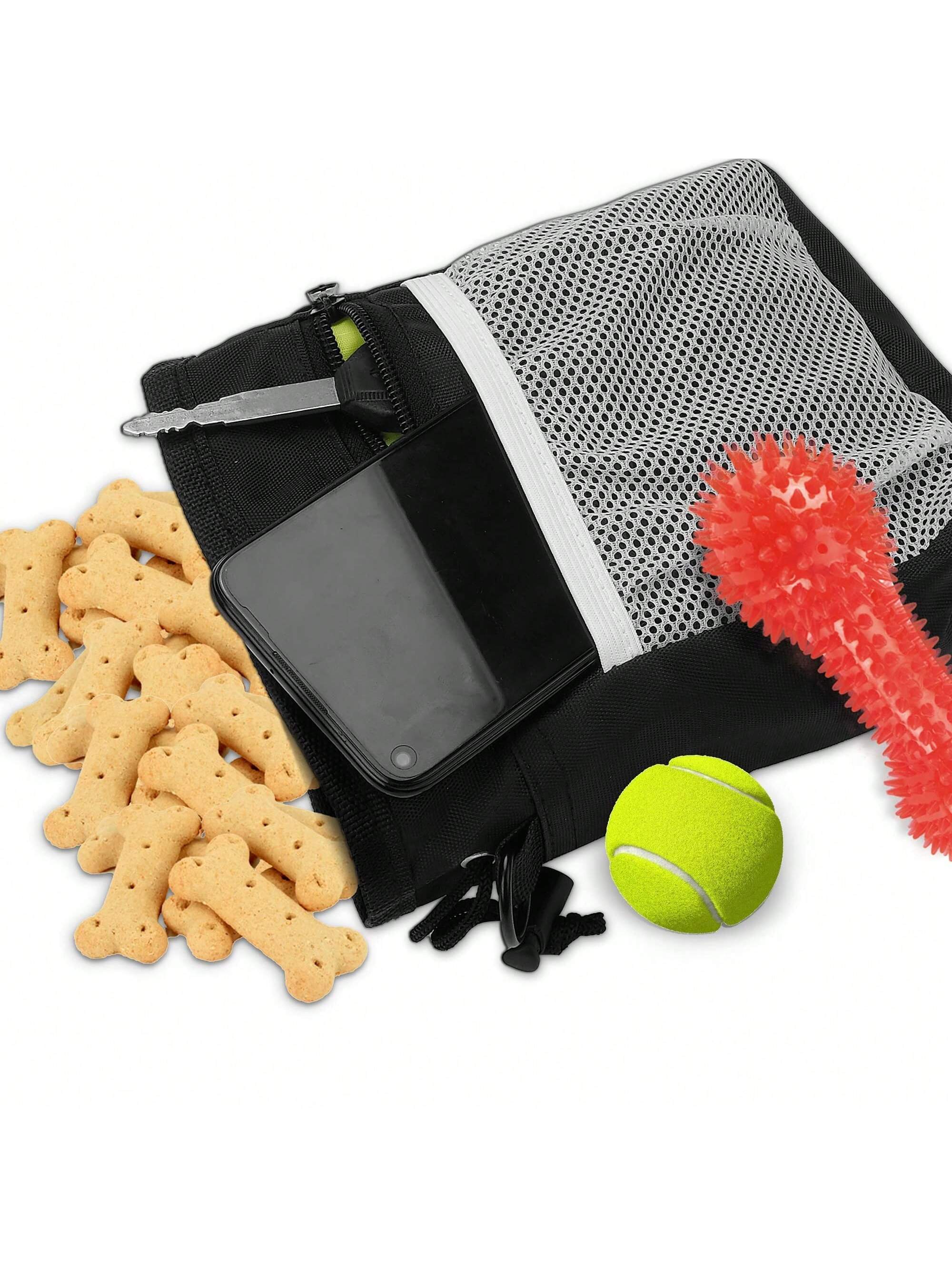 Solid Color Pet Bag, Multifunctional Training Dog Snack Bag For Outdoor Use