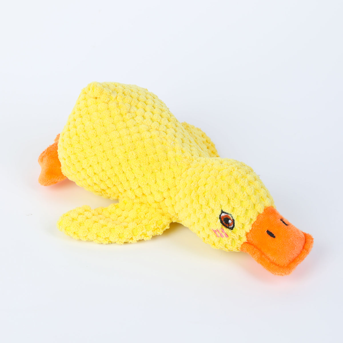 New yellow duck plush and vocal interactive training toy for pets