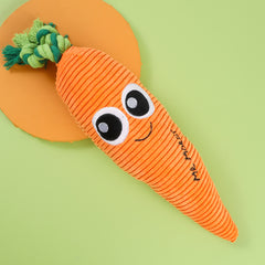 Pet indoor interactive plush carrot cartoon toy