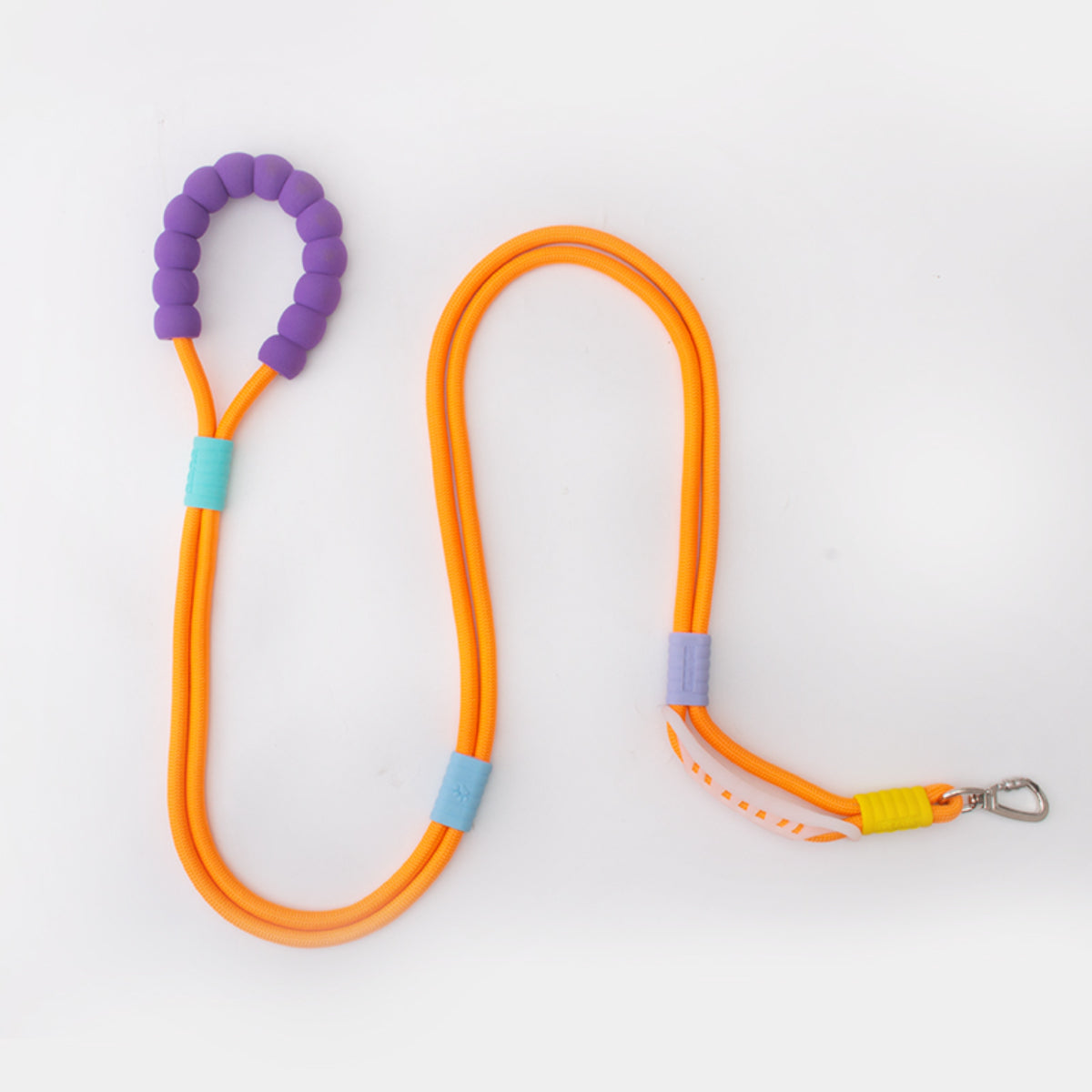 New pet dopamine color matching traction rope multifunctional adjustable crossbody P chain dog walking rope