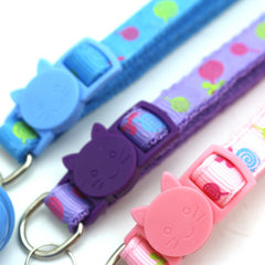 Pet Color Cat Buckle Collar Lollipop Collar Cat Dog Collar