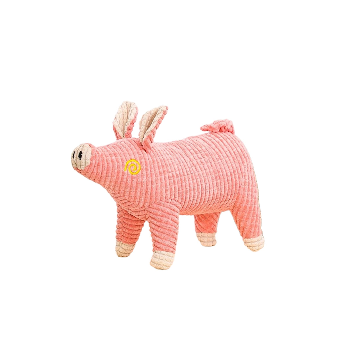 Cartoon animal pig makes noises, is resistant to chewing, molars and chews to relieve boredom, plush pet dog toy