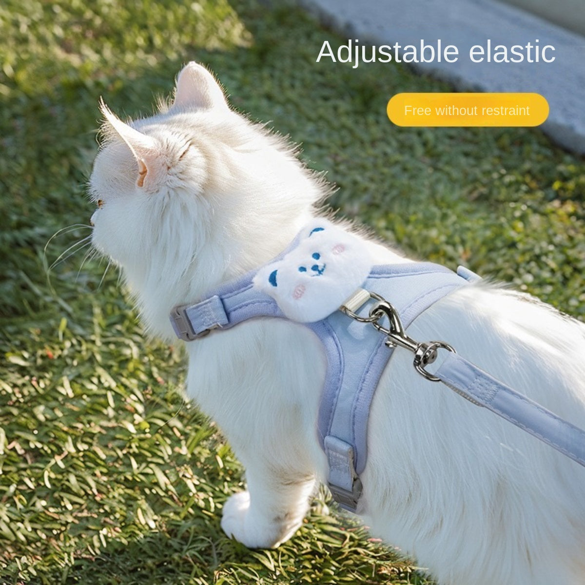 Cat traction rope to prevent escape, special cat vest-style chest harness for small dogs and dogs