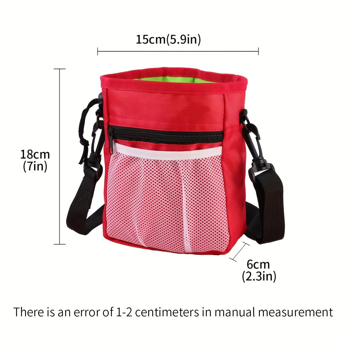 Solid Color Pet Bag, Multifunctional Training Dog Snack Bag For Outdoor Use