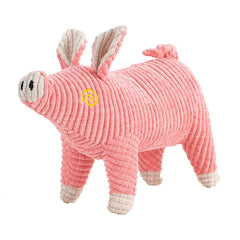 Cartoon animal pig makes noises, is resistant to chewing, molars and chews to relieve boredom, plush pet dog toy