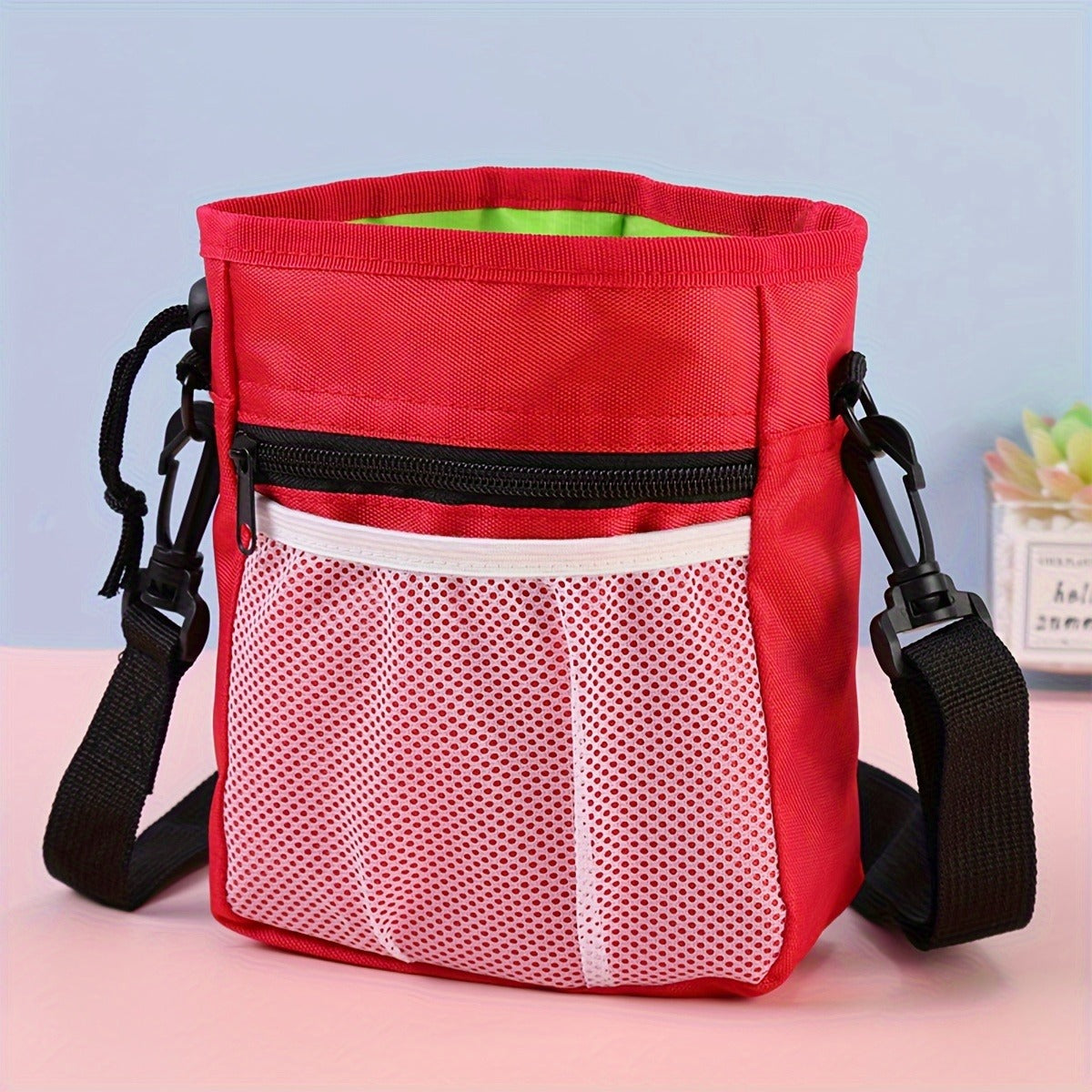 Solid Color Pet Bag, Multifunctional Training Dog Snack Bag For Outdoor Use