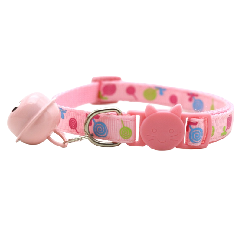 Pet Color Cat Buckle Collar Lollipop Collar Cat Dog Collar