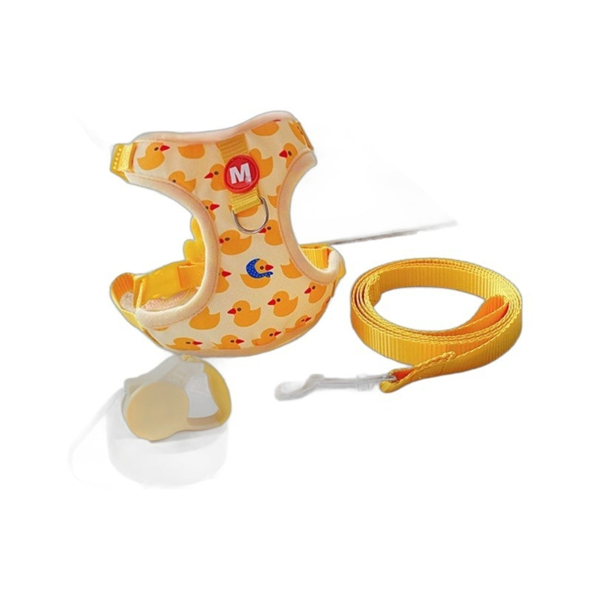 New cat traction rope cute little yellow duck anti-breakaway vest pet chest and back adjustable Set