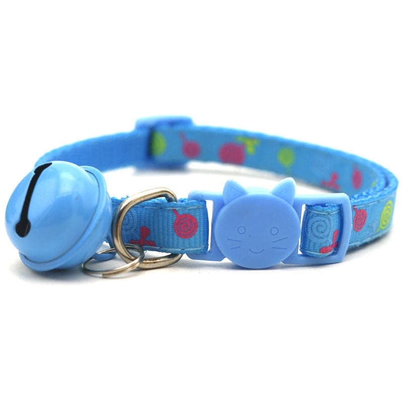 Pet Color Cat Buckle Collar Lollipop Collar Cat Dog Collar