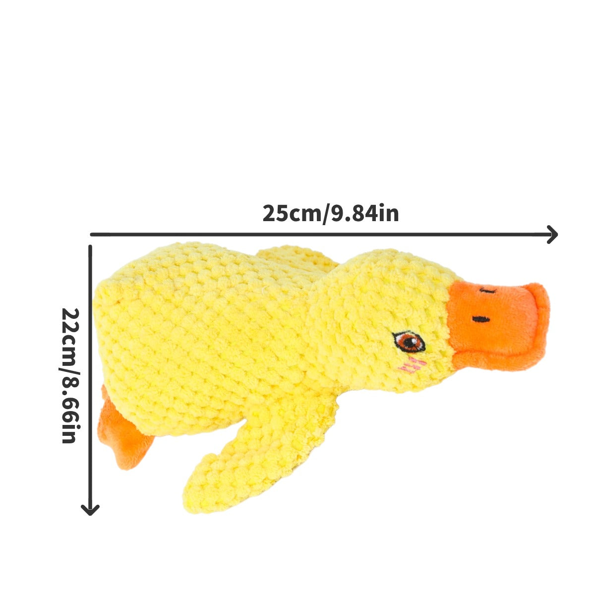 New yellow duck plush and vocal interactive training toy for pets