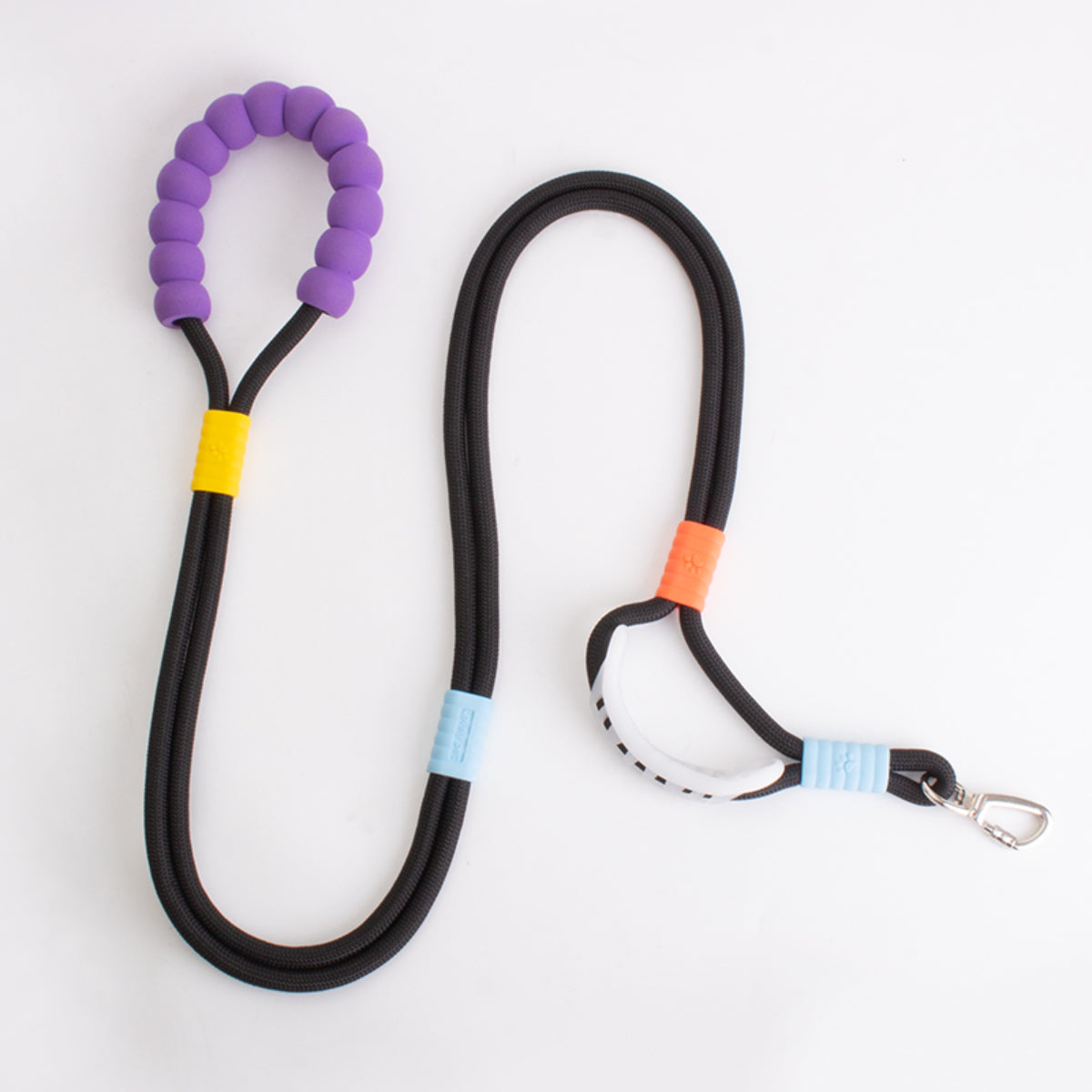 New pet dopamine color matching traction rope multifunctional adjustable crossbody P chain dog walking rope