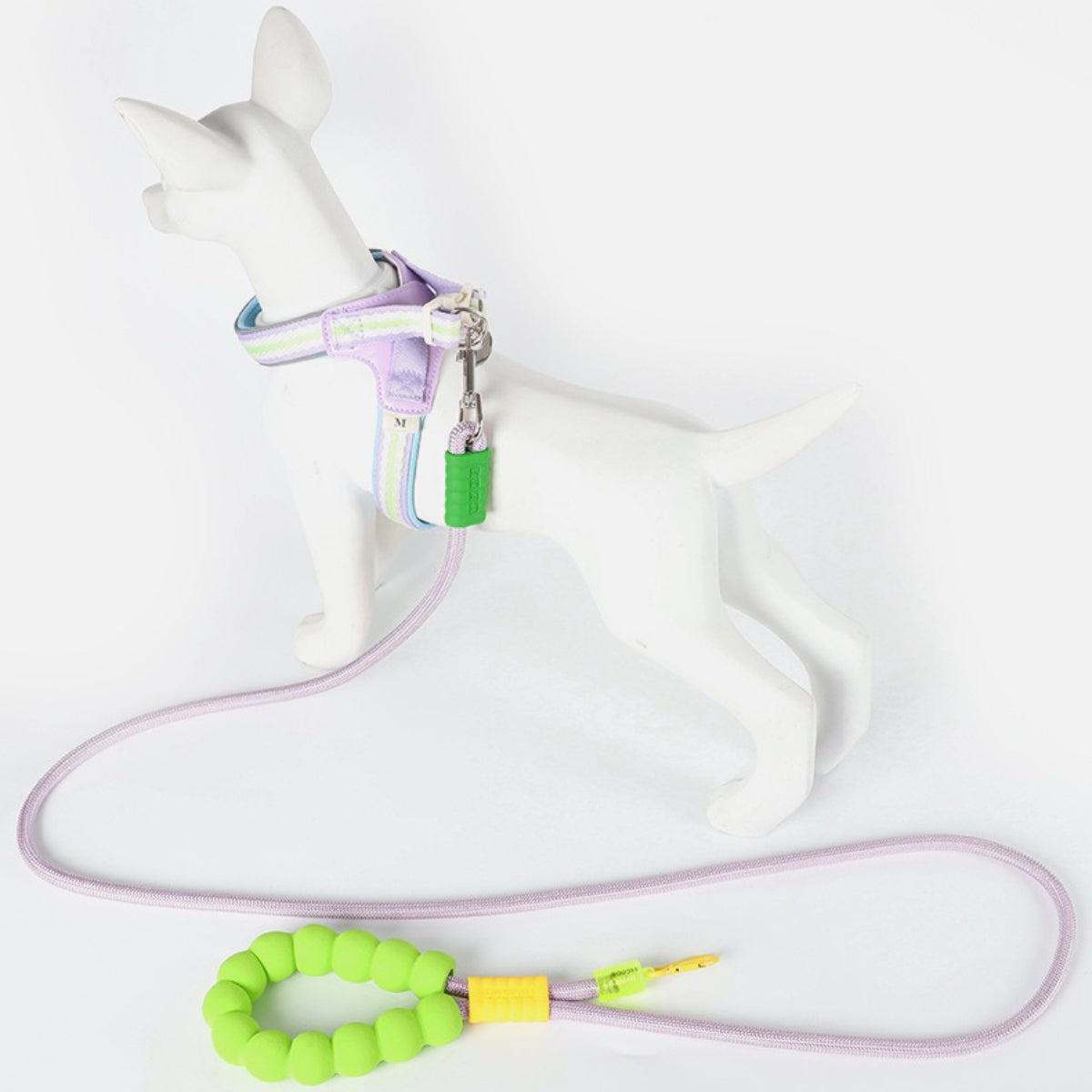 Pet dog outdoor traction rope can be cross-body cloud bubble cotton grip P rope