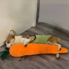 Dog plush vocal model carrot toy