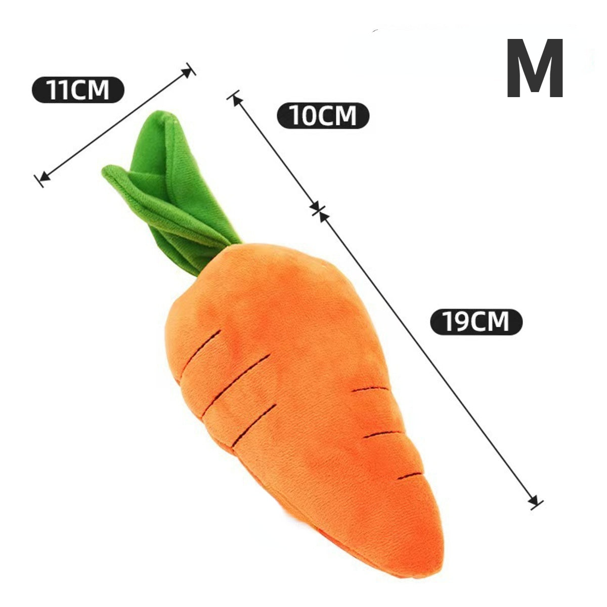 Dog plush vocal model carrot toy