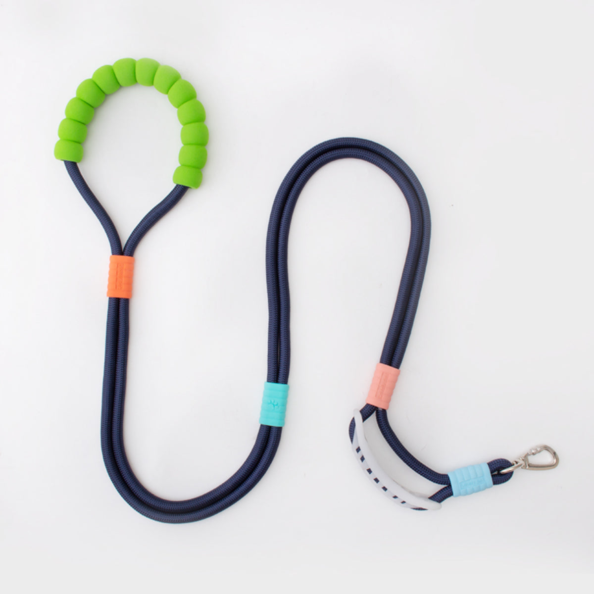 New pet dopamine color matching traction rope multifunctional adjustable crossbody P chain dog walking rope