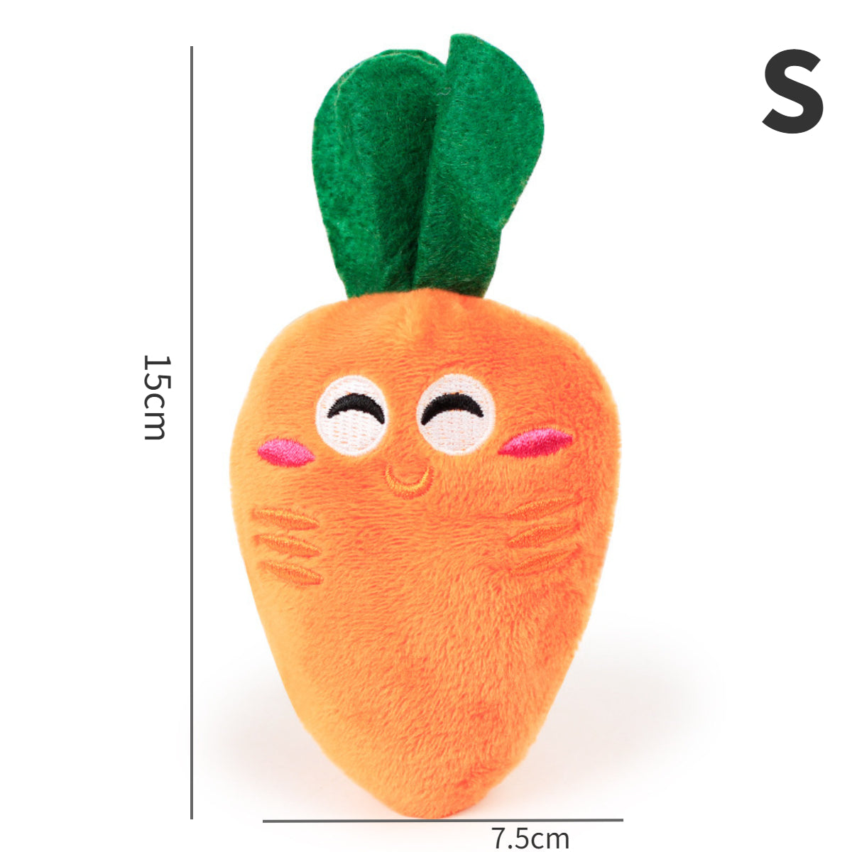 Dog plush vocal model carrot toy