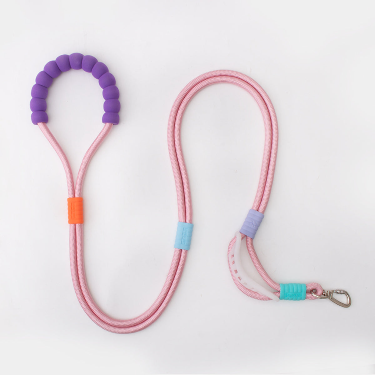 New pet dopamine color matching traction rope multifunctional adjustable crossbody P chain dog walking rope